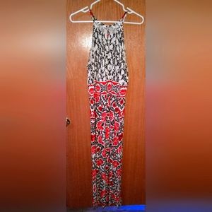 London Style Keyhole Sleeveless Maxi Size 14